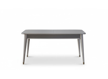 Grijze eettafel Ontwerp eetkamermeubilair Uitschuifbare houten tafel Nieuw