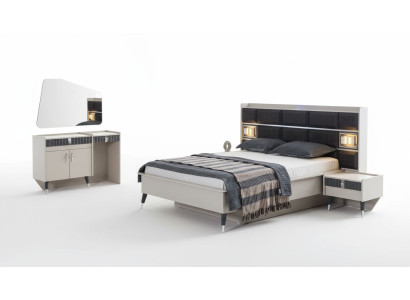 Slaapkamer set Luxe bed Ontwerper kaptafel Console 5-delige set