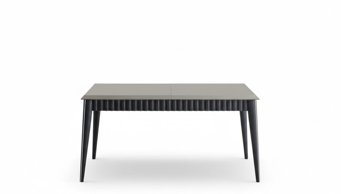Grijze eettafel Stevige eetkamer Ontwerper Houten tafel Luxe meubels