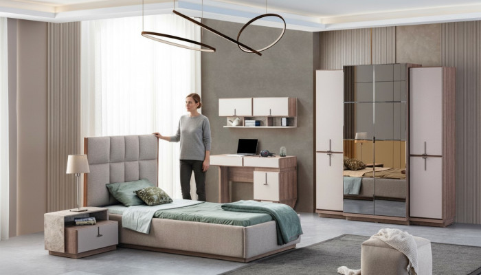 Moderne kinderkamer meubels ontwerper bed bureau wandkast nieuw