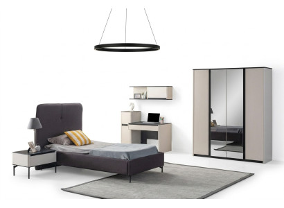 Volledige kinderkamer meubels Bed Nachtkastje Bureau Kledingkast
