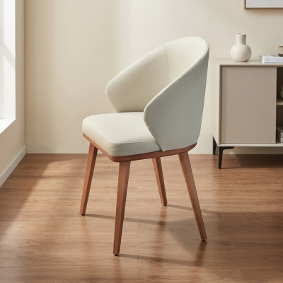 Witte eetkamerstoelen Luxe 6x eetkamerstoelen Stoffen zitmeubels 6-delig