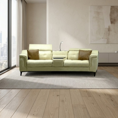 Beige tweezits designbank 2-zits woonkamer luxe zitmeubels.