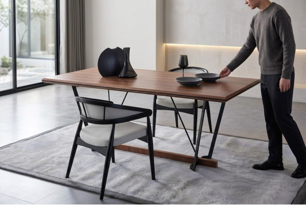 Eettafel eetkamertafel Tafel eetkamer Houten tafel Bruin hout 180 cm