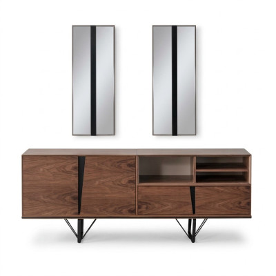 Buffet dressoir kast commode houten kast bruin hout eetkamer