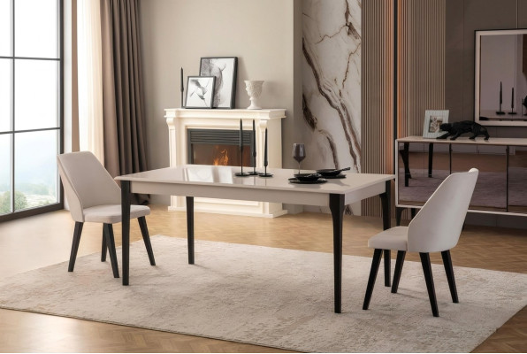 Eettafel Eetkamertafel Tafel Eetkamer Meubels Eethoek Hout Wit