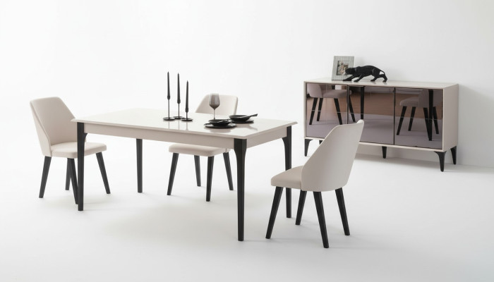 Eettafel Eetkamertafel Tafel Eetkamer Meubels Eethoek Hout Wit