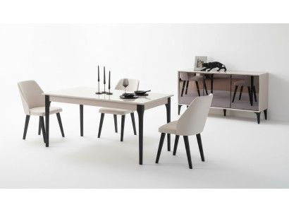 Eettafel Eetkamertafel Tafel Eetkamer Meubels Eethoek Hout Wit