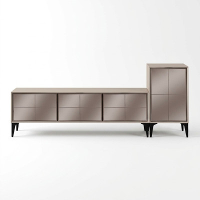 Sideboard TV-stand RTV Lowboard Wit Houten Tafel Meubels Woonkamer