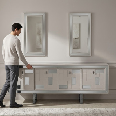 Wit dressoir dressoir kast dressoir houten kast houten eetkamer