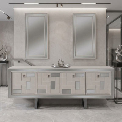 Wit dressoir dressoir kast dressoir houten kast houten eetkamer