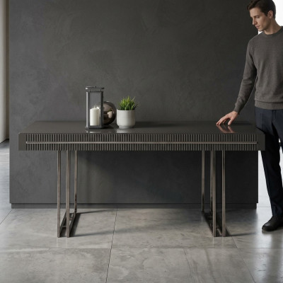Moderne eettafel eettafel tafel eetkamer meubels hout grijs