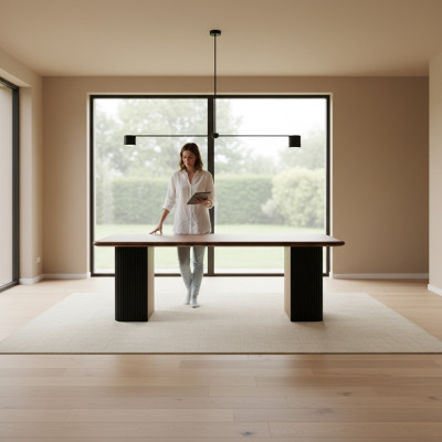Eetkamertafel Eettafel Eethoek Tafel Houten tafel Hout Bruin Eetkamer