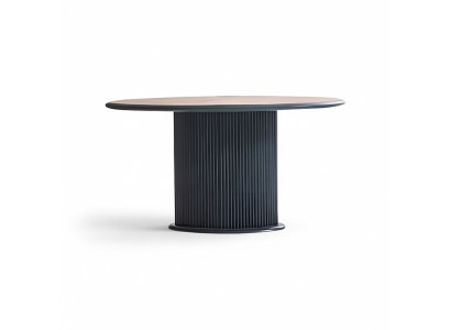 Houten eettafel Eettafel Eettafel 140 cm Tafel Hout Grijs Eetkamer