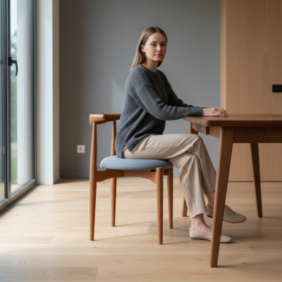 Braun groep eetkamerstoelen keukenstoelen houten stoelen set van 4 stoelen