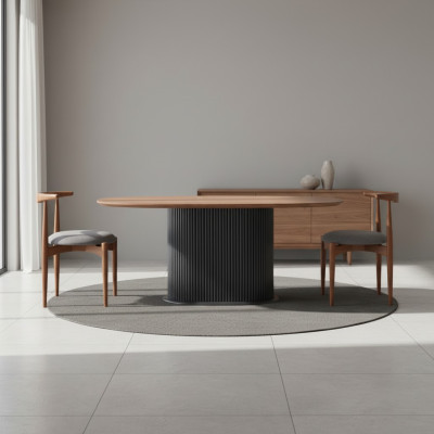 Eetgroep Complete Eetkamer Eettafel Stoelen 5-delig Bruin Klassiek