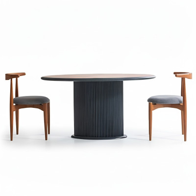 Eetgroep Complete Eetkamer Eettafel Stoelen 5-delig Bruin Klassiek