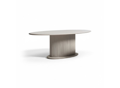 Luxe eettafel eettafel tafel hout beige eetkamer houten tafel