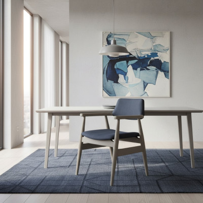 Keukenstoelen Eetkamerstoelen Houtenstoelen Set van 2 Grijs Gestoffeerde stoelen