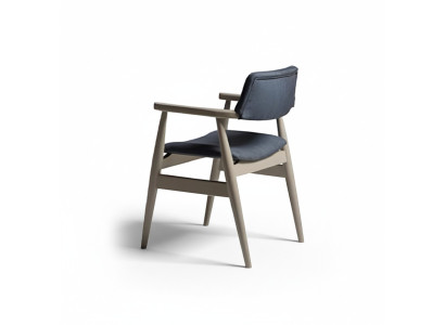 Keukenstoelen Eetkamerstoelen Houtenstoelen Set van 2 Grijs Gestoffeerde stoelen