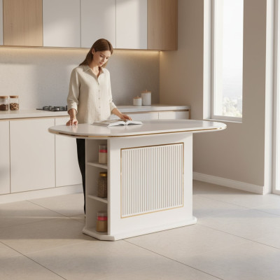Moderne eettafel eettafel tafel hout beige eetkamer houten tafel