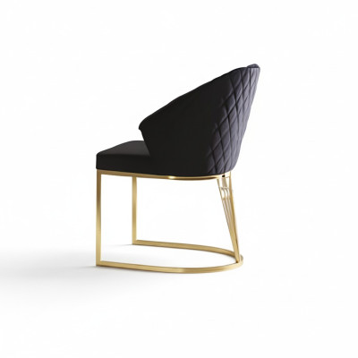 Eetkamerstoelen Beklede stoelen Keukenstoelen Houten stoelen Set van 4 Zwart