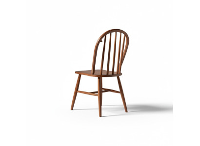 Groep houten eetkamerstoelen set van 2 bruin hout
