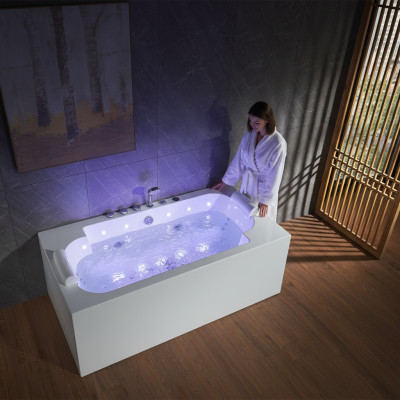 Whirlpool LED Wanne Spa Binnenkuip Whirlpool Hydrotherapie