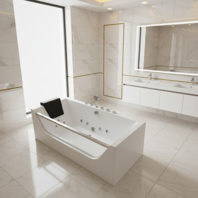 Bad Whirlpool Badkuip Bubbelbad Massagestralen Wellness Comfort