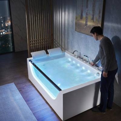 Indoor Badewanne Whirlpool Hydrotherapie Wanne Badewanne Wellness  Binnenbadkuip Whirlpool Hydrotherapie Badkuip Wellness