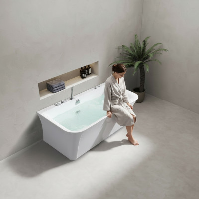 Badkuip Whirlpool Binnen Whirlpool Thuis Spa Witte Kuip