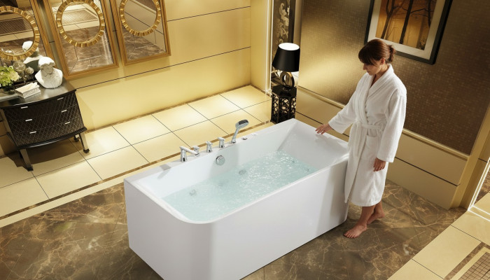 Badkuip Spa Badkamer 170x80 Badkuipen Wit Acryl Armaturen