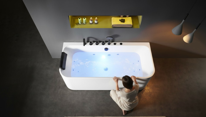 Acryl whirlpool Binnenwhirlpool bad Home Spa wit