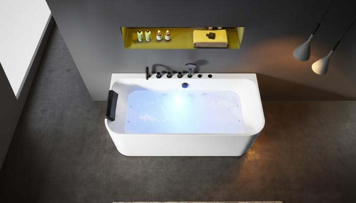 Acryl whirlpool Binnenwhirlpool bad Home Spa wit