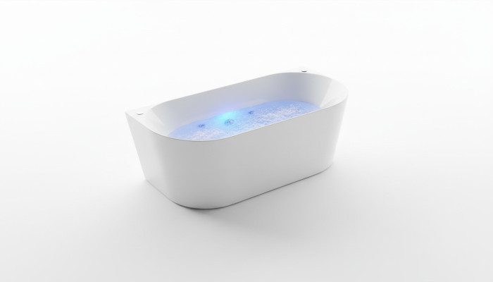 Ontspannende Wandre Spa Binnenbadkuip Whirlpool Wit .