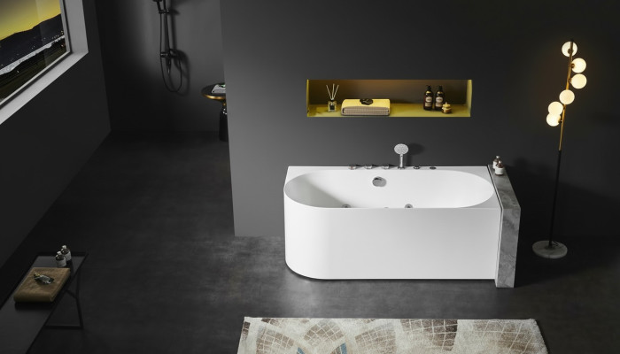 Acryl whirlpool Binnenbadkuip Thuis spa Wit