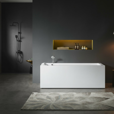 Luxe binnenspa badkuip whirlpool thuisspa wit bad ontspannen