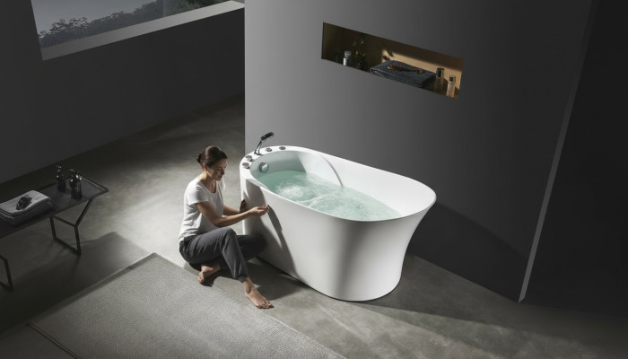 Whirlpool Ovale Badkuip Thuis Spa Binnenbadkuip Whirlpool