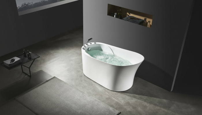 Whirlpool Ovale Badkuip Thuis Spa Binnenbadkuip Whirlpool