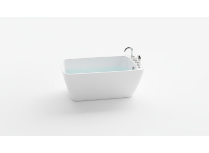 Witte staande badkuip van acryl voor moderne badkamer
