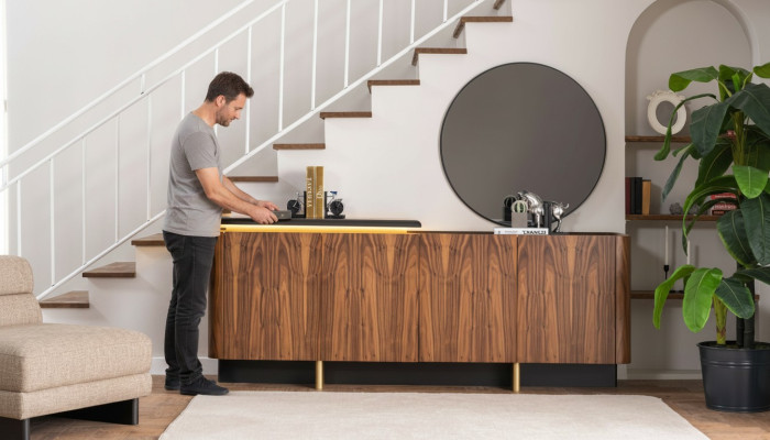 Dressoir Sideboard Kast Houten Kast Hout Bruin Ladekast Meubilair