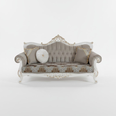 Klassieke bank met Chesterfield-design voor de woonkamer Grijze woonkamer