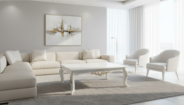 Salontafel Tafel Luxe Tafel Woonkamer Ontwerptafels Rechthoekig Wit