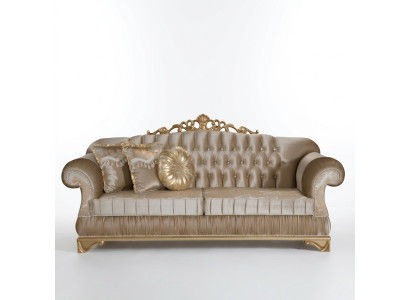 Comfortabele bank in klassieke stijl met uniek ontwerp en decoratie