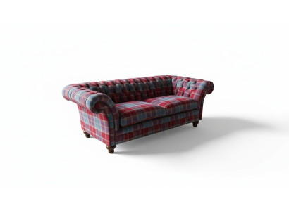 Chesterfield Moderne 3-zits Designer Bank Luxe Gestoffeerde Bank Stof Textiel Nieuw