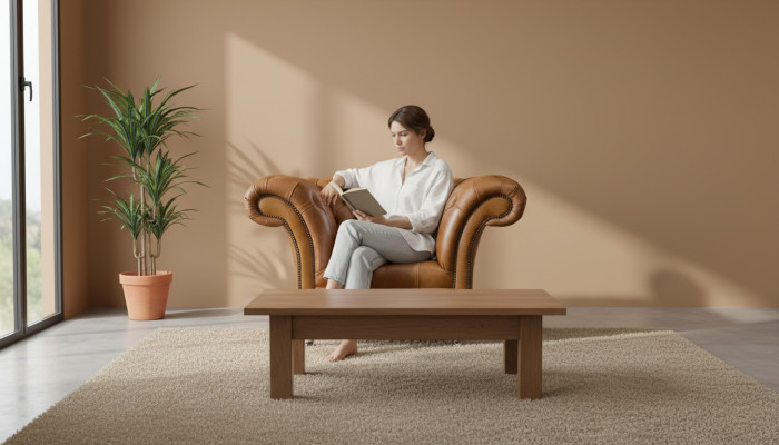 Zetel Oorfauteuil Zitplaats Stof Luxe Woonkamer Klassiek Chesterfield