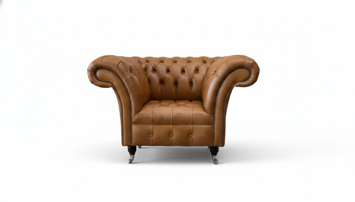 Zetel Oorfauteuil Zitplaats Stof Luxe Woonkamer Klassiek Chesterfield