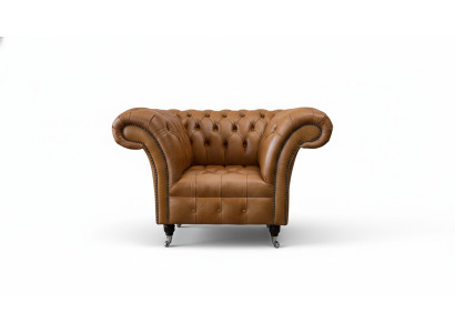 Zetel Oorfauteuil Zitplaats Stof Luxe Woonkamer Klassiek Chesterfield