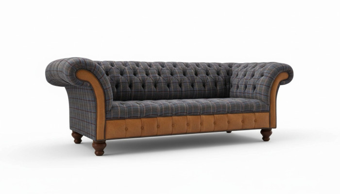 Bank Luxe Textiel Chesterfield Bank Bankstellen Bekleding 3-Zits Banken Nieuw
