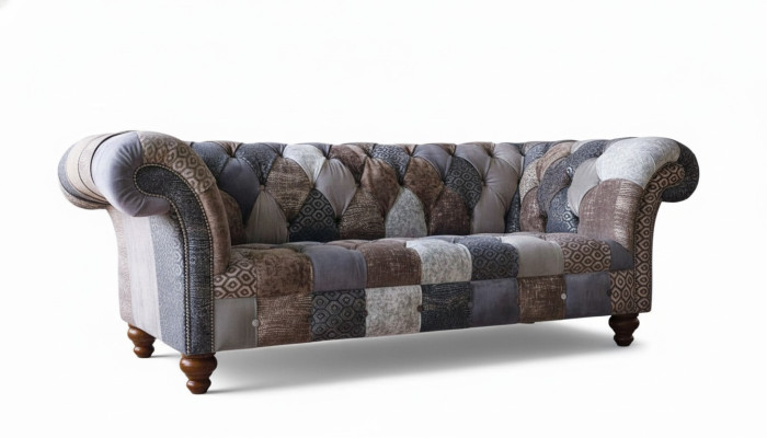 Dries-zitsbank Zitkussen Chesterfield Stof Bank Modern Meubilair Nieuw